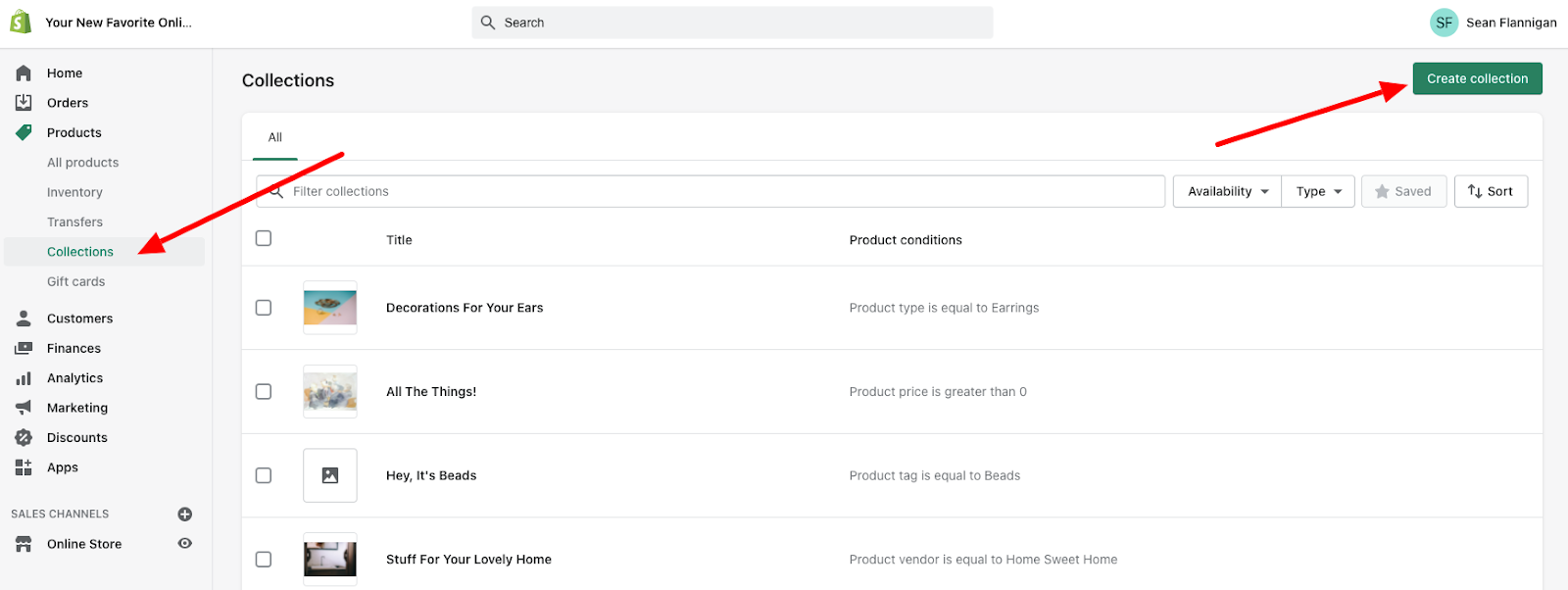Create a Collection on Shopify-1